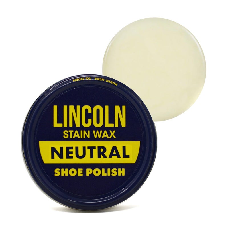 Lincoln Stain Wax Shoe Polish - 2-1/8 oz (Neutral) - Image 1